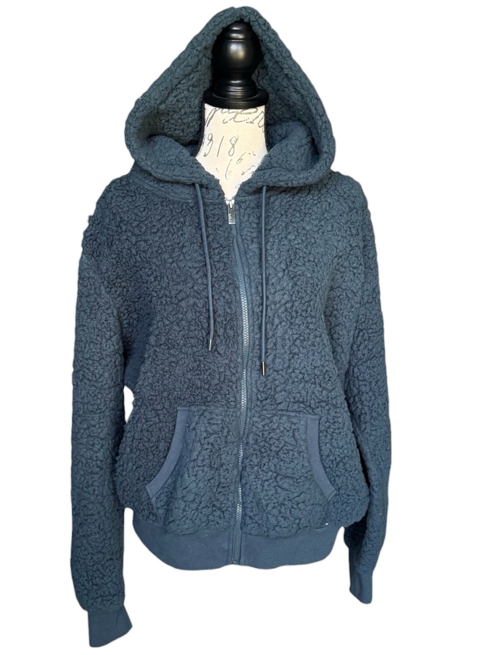 Marc New York by Andrew Marc Women's Teddy Fleece Full Zip Hoodie Jacket